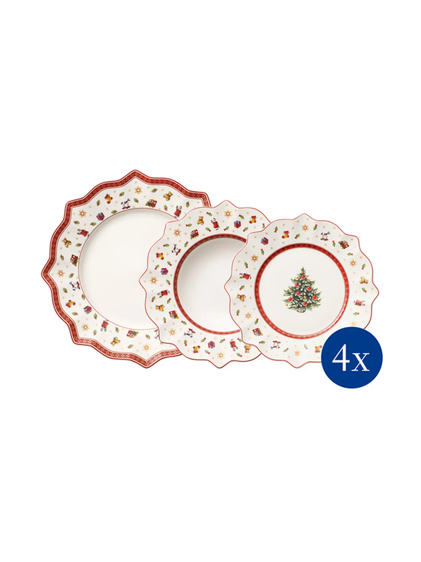 VILLEROY & BOCH | Toy's Delight - Weihnachtsteller Set 12tlg | 